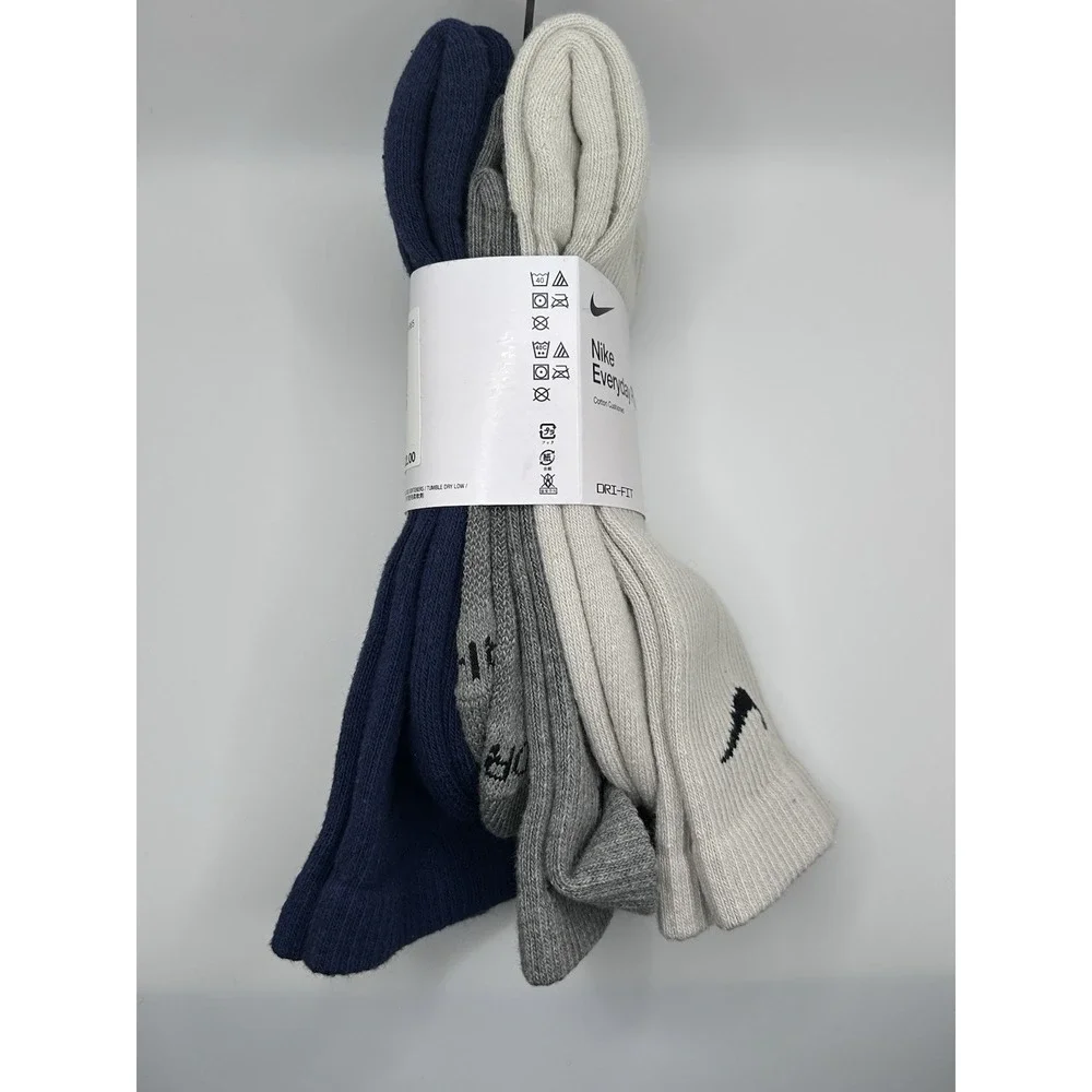 Nike Men's Everyday Plus 3-pack Dri-FIT Cushion Crew Training Socks SX6888-965